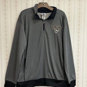 Gray Penguins Quarter-Zip Pullover